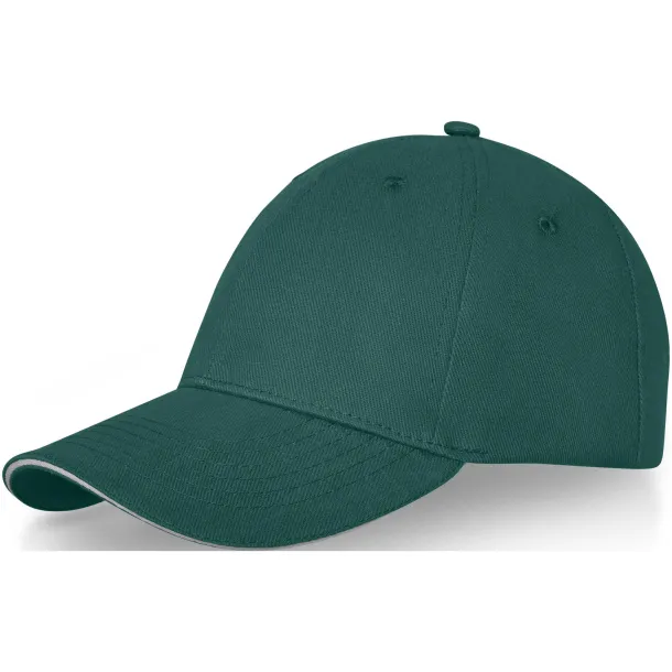 Darton 6 panel sandwich cap - Elevate Life Forest green