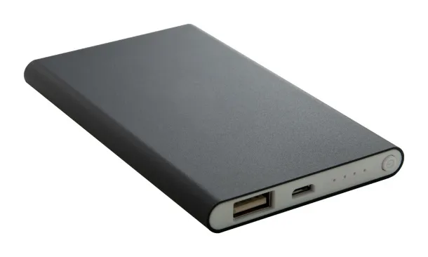 FlatFour USB prijenosna baterija, 4000 mAh Crna