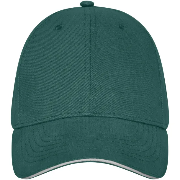 Darton 6 panel sandwich cap - Elevate Life Forest green