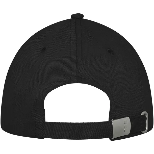 Darton 6 panel sandwich cap - Elevate Life Solid black