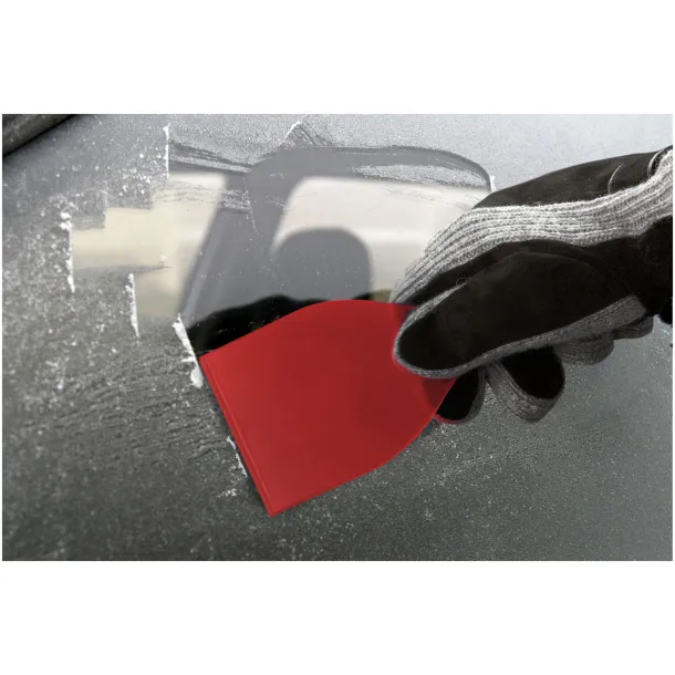 Chilly 2.0 large ice scraper made from recycled plastic Red