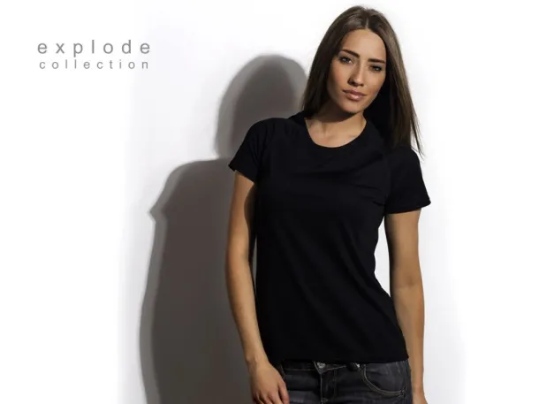 RECORD LADY women’s sport T shirt - EXPLODE Black