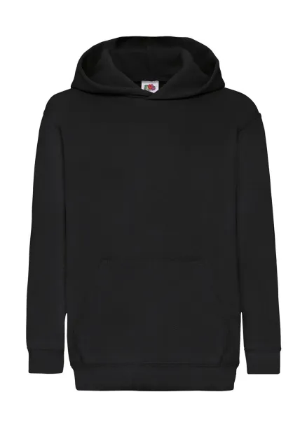  Klasični dječji hoodie, 280 g/m² - Fruit of the Loom Crna