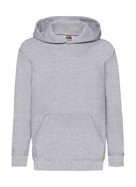  Kids Classic Hooded Sweat - Fruit of the Loom Heather Grey