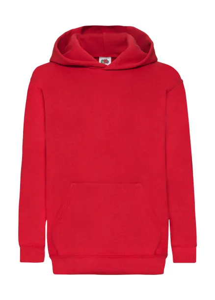  Kids Classic Hooded Sweat - Fruit of the Loom Crvena