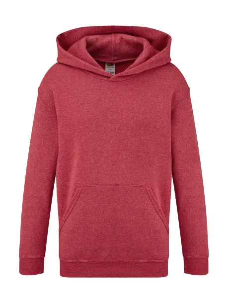  Klasični dječji hoodie, 280 g/m² - Fruit of the Loom Heather Red