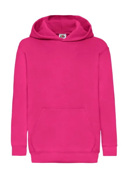  Klasični dječji hoodie - Fruit of the Loom Fuchsia