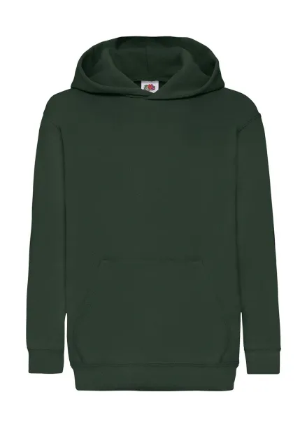  Klasični dječji hoodie - Fruit of the Loom Bottle Green