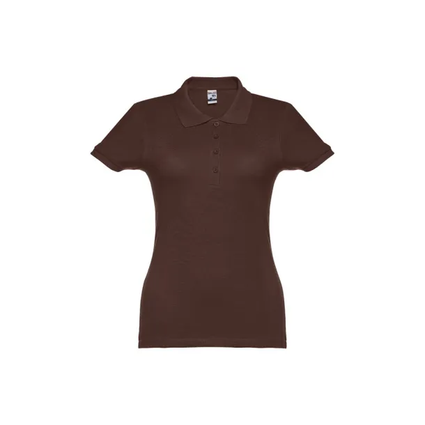 EVE ženska polo majica, 195 g/m² Tamno smeđa