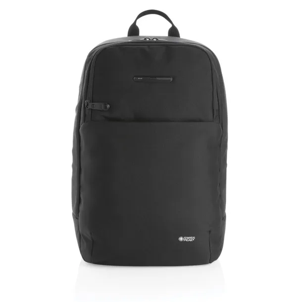  Swiss Peak laptop backpack with UV-C sterilizer pocket - Swiss Peak Black 