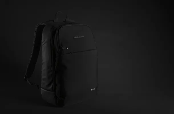  Swiss Peak laptop backpack with UV-C sterilizer pocket - Swiss Peak Black 