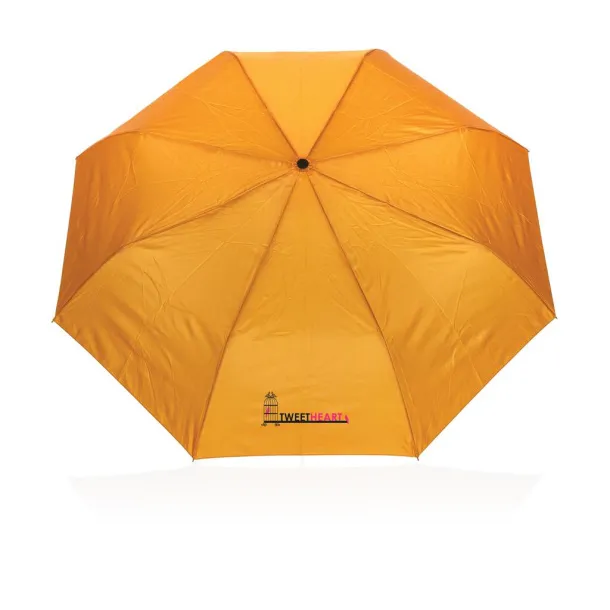  21" Impact AWARE™ 190T mini auto open umbrella - XD Collection Orange 