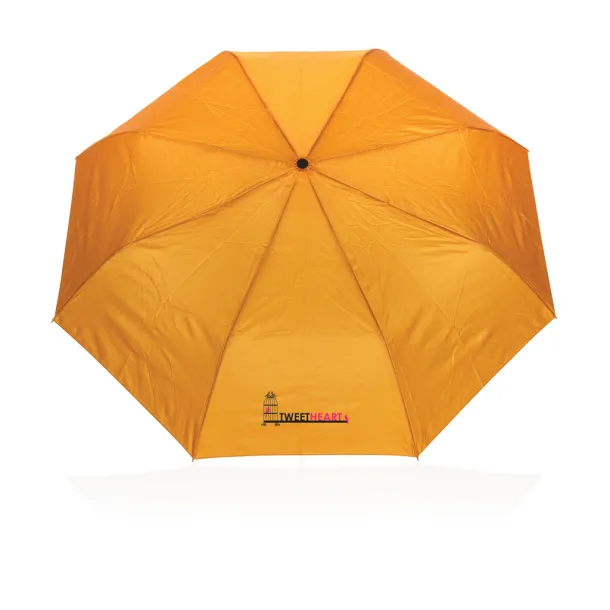  21" Impact AWARE™ 190T mini auto open umbrella - XD Collection Orange 