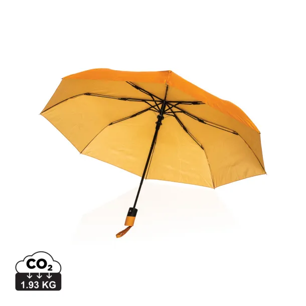  21" Impact AWARE™ 190T mini auto open umbrella - XD Collection Orange 