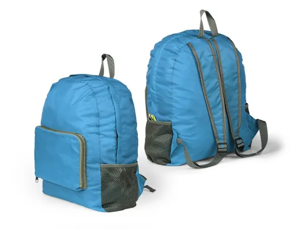 TRAIL foldable backpack - BRUNO Turquoise