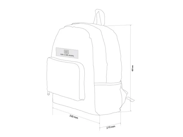 TRAIL foldable backpack - BRUNO Kiwi