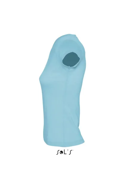  Ženska majica kratkih rukava s V izrezom, 150 g/m2 - SOL'S Atoll Blue