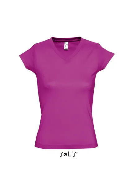  Ženska majica kratkih rukava s V izrezom, 150 g/m2 - SOL'S Fuchsia