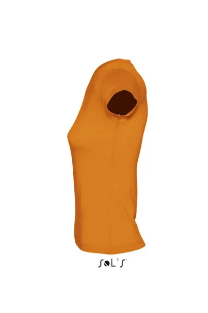  Ženska majica kratkih rukava s V izrezom, 150 g/m2 - SOL'S Narančasta