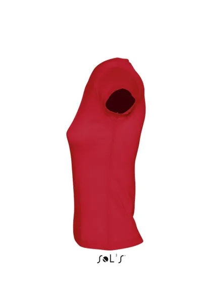  Ženska majica kratkih rukava s V izrezom, 150 g/m2 - SOL'S Crvena