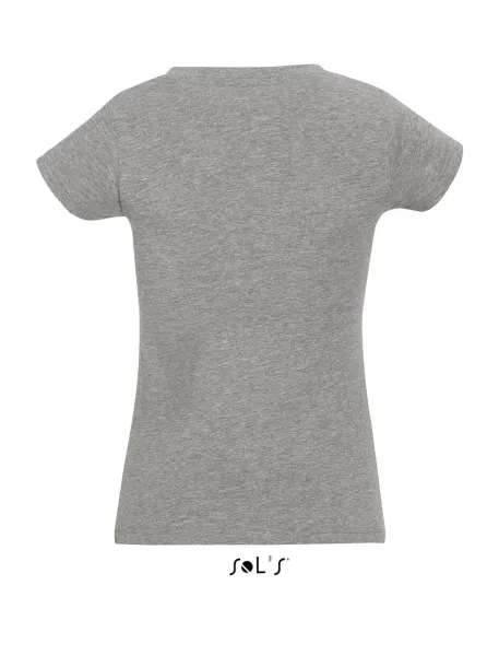  SOL'S MOON - WOMEN’S V-NECK T-SHIRT - SOL'S Grey Melange