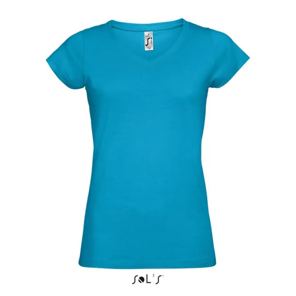  SOL'S MOON - WOMEN’S V-NECK T-SHIRT - SOL'S Aqua