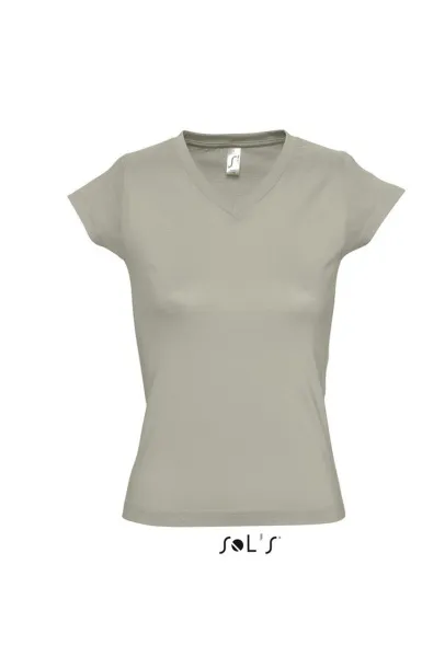  Ženska majica kratkih rukava s V izrezom, 150 g/m2 - SOL'S Khaki