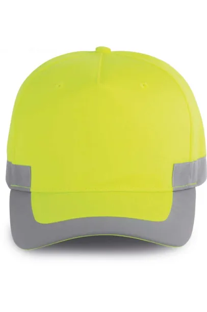  NEON CAP - 5 PANELS - Designed To Work Fluorescent Yellow