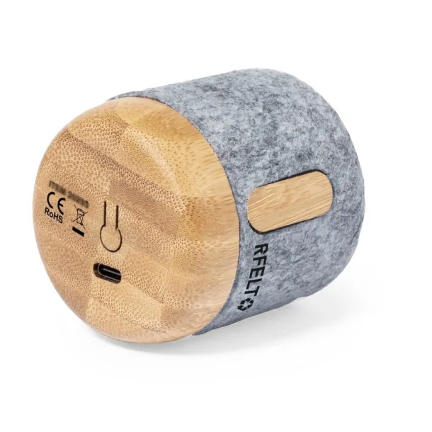  Felt RPET and bamboo wireless speaker 3W A69F99