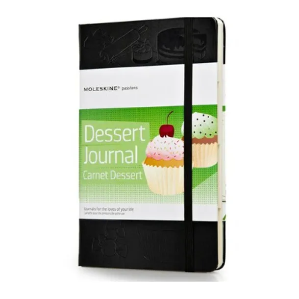  Moleskine Dessert Journal, notes za recepte black