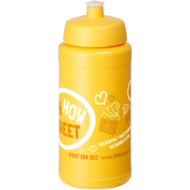 Baseline® Plus 500 ml bottle with sports lid - Unbranded Yellow