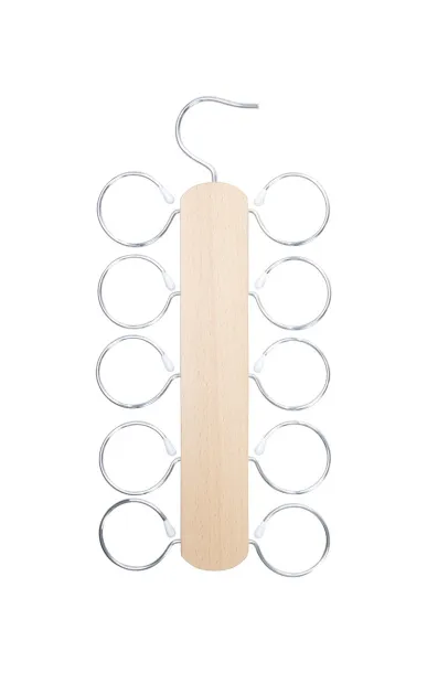 Smalto scarf holder Natural Silver