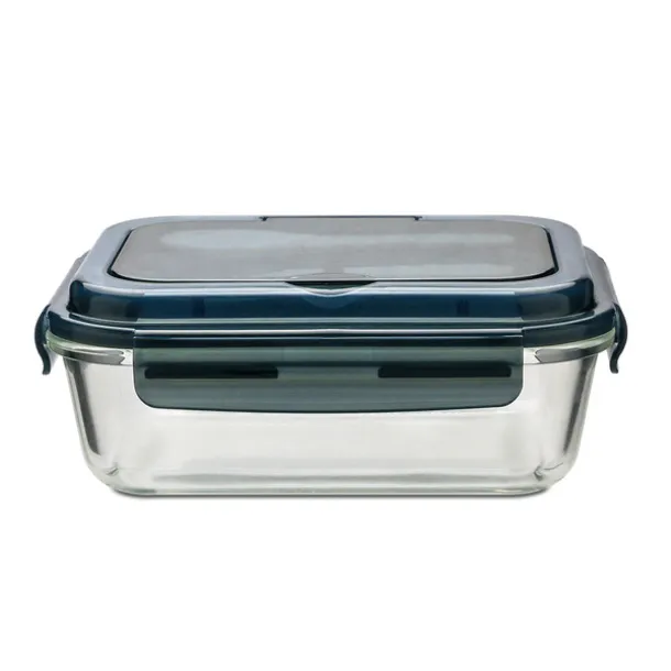 LAGOS glass lunch box with cutlery 1 000 ml Black