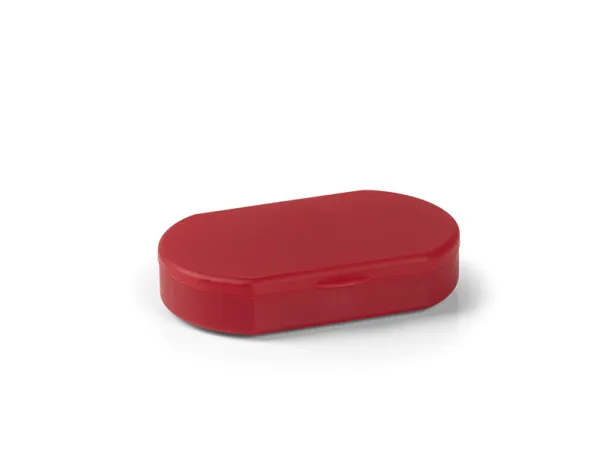 DAILY plastic pill box Red