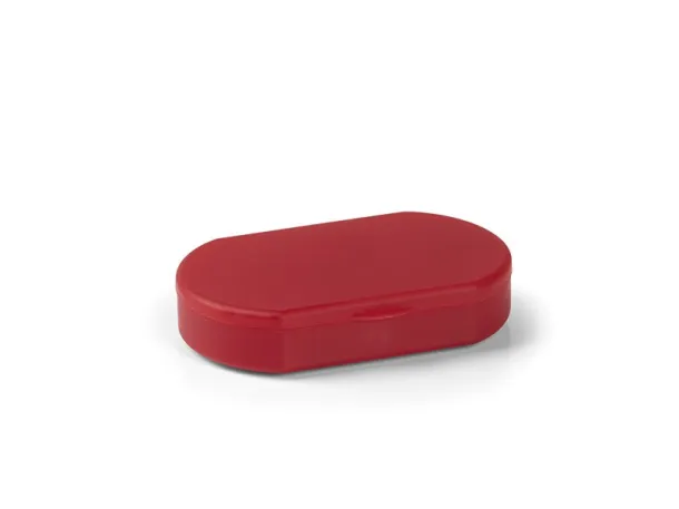 DAILY plastic pill box Red