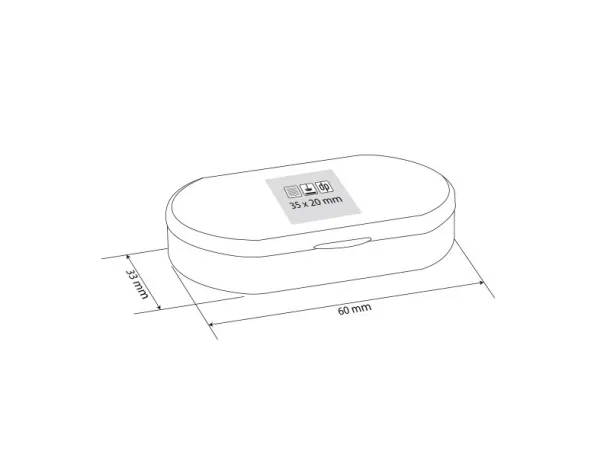 DAILY plastic pill box White