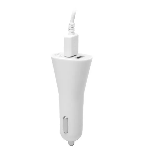  USB auto punjač white