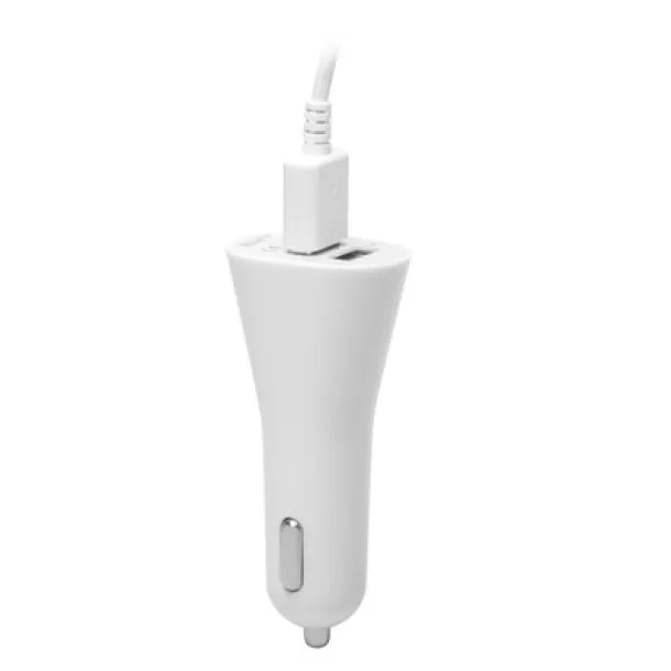  USB auto punjač white