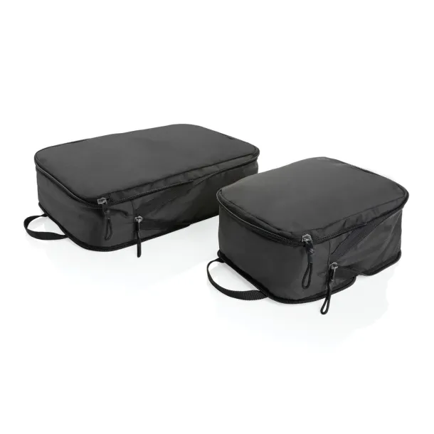  Swiss Peak Ridge AWARE™ RPET compression travel cubes 2pc - Swiss Peak Black 