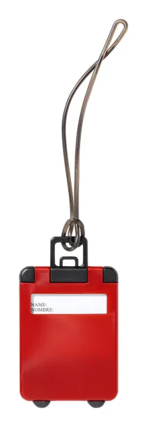 Cloris luggage tag Red