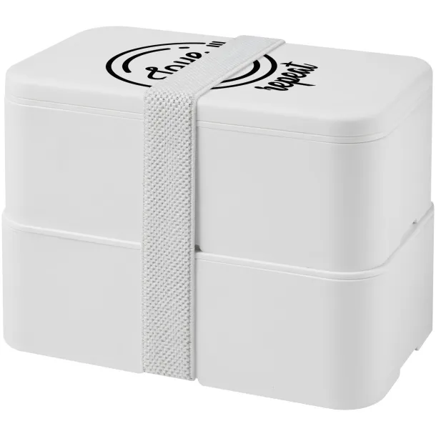 MIYO Pure double layer lunch box White White