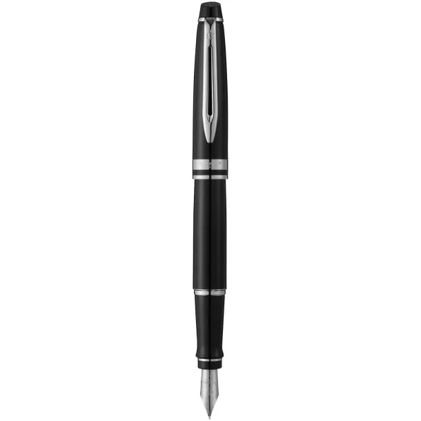 Expert fountain pen - Waterman Solid black Chrome