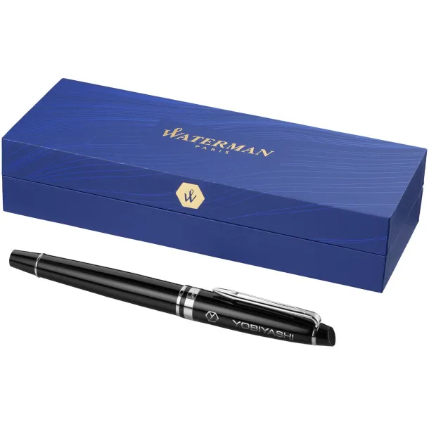 Expert fountain pen - Waterman Solid black Chrome