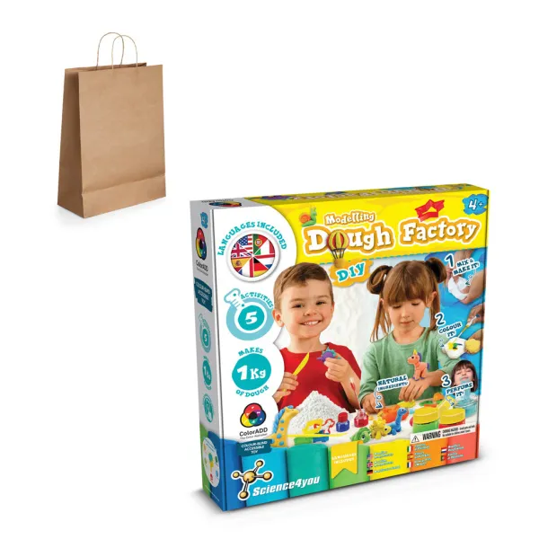 Modeling Dough Factory Kit IV Educational game supplied with a kraft paper gift bag (115 g/m²)