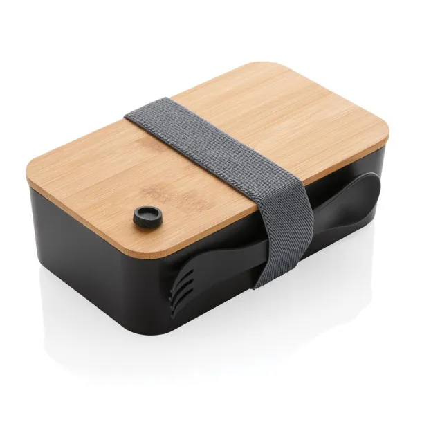  RCS RPP lunchbox with bamboo lid - XD Collection Black 