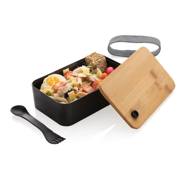  RCS RPP lunchbox with bamboo lid - XD Collection Black 