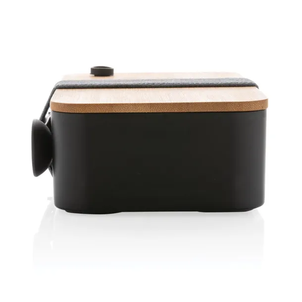  RCS RPP lunchbox with bamboo lid - XD Collection Black 