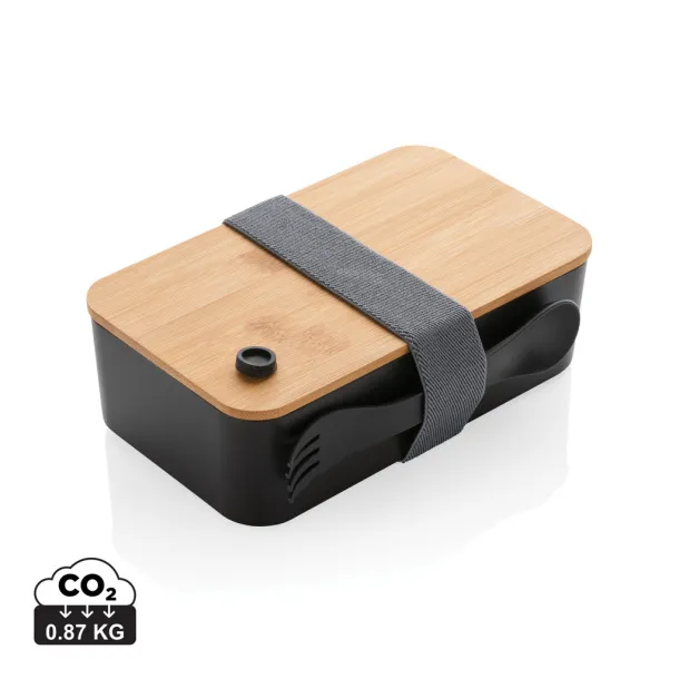  RCS RPP lunchbox with bamboo lid - XD Collection Black 