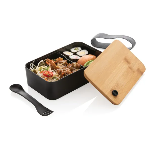  RCS RPP lunchbox with bamboo lid - XD Collection Black 