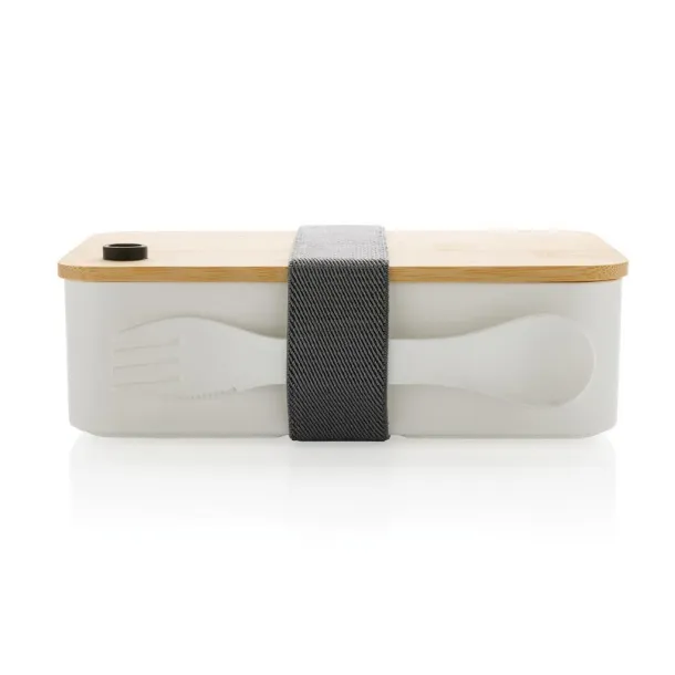  RCS RPP lunchbox with bamboo lid - XD Collection White 